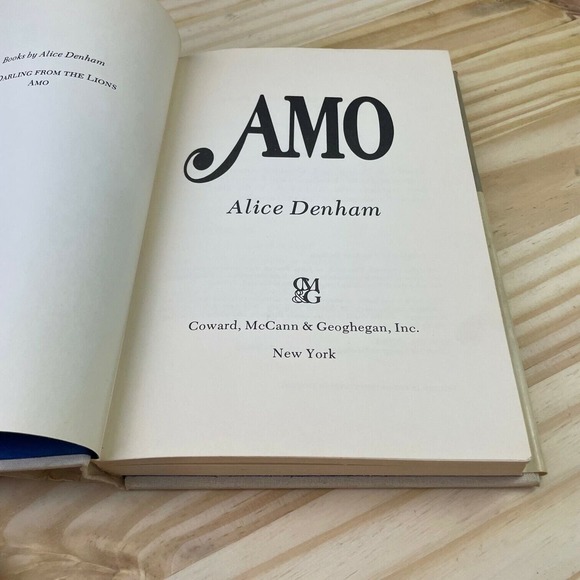 Amo. Alice Denham. 1974. 1st Edition. - Picture 5 of 8